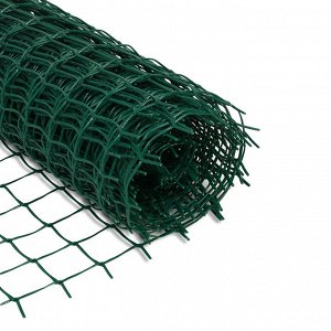 Сетка садовая, 1 x 10 м, ячейка квадрат 50 x 50 мм, пластиковая, зелёная, Greengo