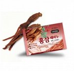 Корея Мыло пилинг косметическое с экстрактом красного женьшеня / Red Ginseng, Juno, 120 г