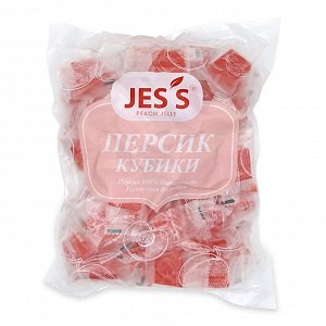 Конфеты персик желейные кубики, JESS, 500 гр