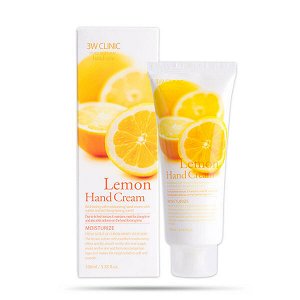 Увлажняющий крем для рук с осветляющим экстрактом лимона 3W Clinic Moisturizing Lemon Hand Cream