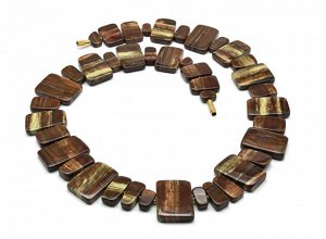Колье из Яшмы уральской "Парус", 62см, 184г