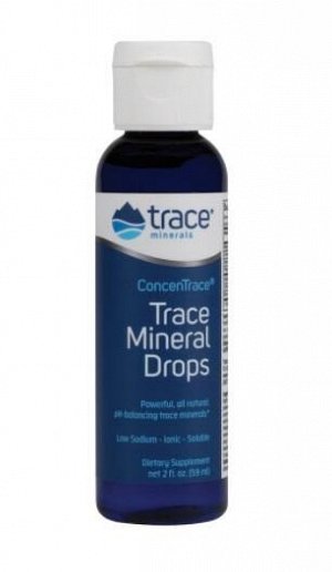 Trace Mineral Drops Low Sodium, 60мл. Микроэлементы