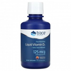 Trace Liquid Vitamin D3 5000 IU, 473мл. Витамин Д