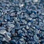 Грунт &quot;Синий металлик&quot; декоративный песок кварцевый, 250 г фр.1-3 мм