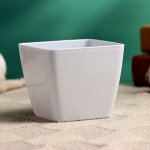 Кашпо &quot;Аксель&quot; белое, 7х7х6см
