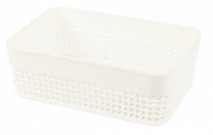 "OSLO"Milk" Корзина для хранения 1л 17х11,3х6см, цв.молочный
