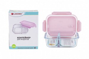 "Soft color" Контейнер стекло 1,04  два отделения