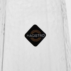 Бокалы для шампанского Magistro «Дарио», 180 мл, 7x27.5 см, набор 6 шт., стекло, прозрачные