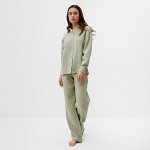 Комплект домашний женский (рубашка, брюки) KAFTAN Basic размер, зелёный