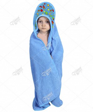 Уголок детский с печатью синий
