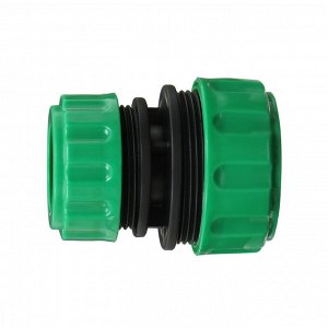 Муфта переходная, для шлангов 3/4" (21 мм) – 1" (25 мм), цанговое соединение, ABS-пластик, Greengo