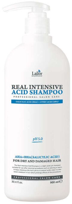 Lador Интенсивный слабокислотный шампунь для поврежденных волос La'dor Real Intensive Acid Shampoo, 900 мл