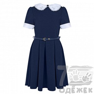 183QS-1 Платье школьное с коротким рукавом