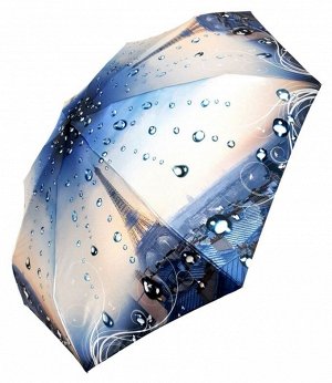 Зонт женский автомат МИНИ цвет Голубой меланж (DINIYA)