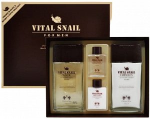 Christian Dean Набор для мужчин с муцином улитки Skin Care 2 Set Vital Snail For Snail, 150/30/150/30 мл