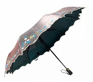 Зонт женский автомат хамелеон цвет Серо-коричневый (DINIYA)