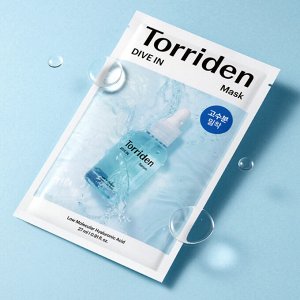 Torriden DIVE IN Low Molecular Hyaluronic Acid Mask Тканевая маска для глубокого увлажнения