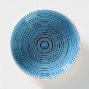 Тарелка глубокая керамическая Elrington «Аэрограф. Морской вечер», d=18 см
