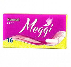 Meggi Тампоны гигиенические NORMAL 16 штук, Meggi, Болгария, 48 г