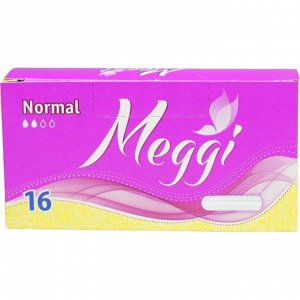 Meggi Тампоны гигиенические NORMAL 16 штук, Meggi, Болгария, 48 г