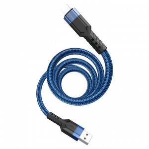 Кабель для зарядки и передачи данных Hoco U110 Lightning to USB нейлон 1.2м 3A