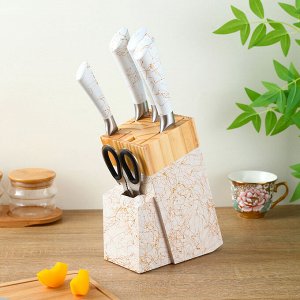 Набор кухонных ножей с подставкой 8шт