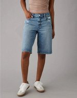 Dreamy Drape Low-Rise Baggy Bermuda Distressed Short