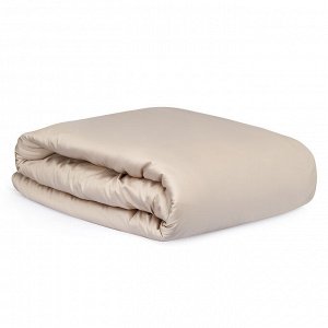 Комплект постельного белья из премиального сатина бежевого цвета из коллекции Essential, 150х200 см