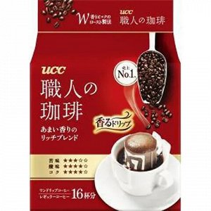 Кофе молотый UCC дрип-пакет Rich blend, 7г*16