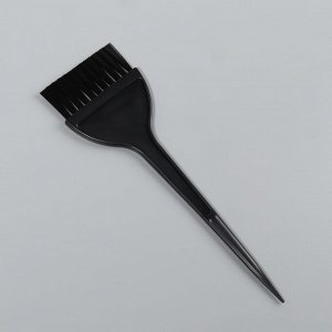 Кисть для окрашивания волос, широкая, 21 х 6 см, цвет чёрный