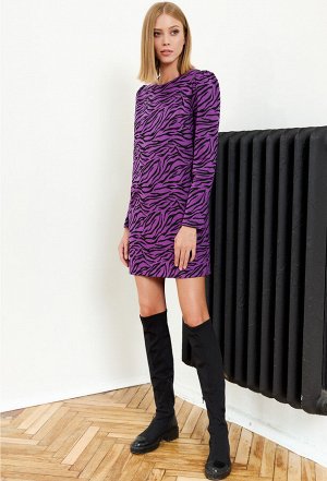 Платье Gizart 1114 фиолетово-черный