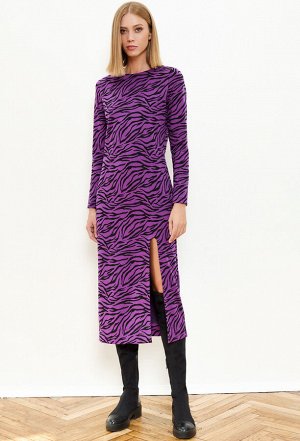 Платье Gizart 1113 фиолетово-черный