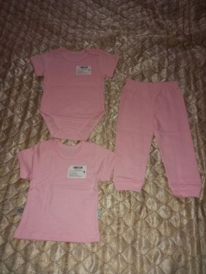 Комплект для новорожденных боди, футболка и штанишки ECOKids KG. Новый