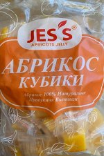 Конфеты жевательные Абрикос кубики, 500гр.