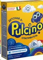 Pulcino отбеливатель д/стирки детс. 500гр. д/в тип.бел. карт./уп 1шт / 18шт / 88695 / 011760