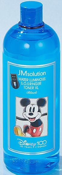 JMSolution Тонер с гиалуроновыми кислотами и акваксилом Toner Disney Water Luminous S.o.s Ringer Xl Black, 600 мл