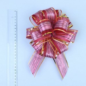 Бант - шар №5 «Узор», красный