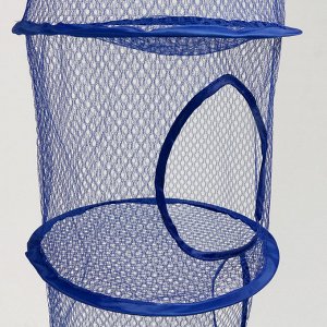 Корзина подвесная для игрушек, 5 секций, синего цвета, 27?27?110 см