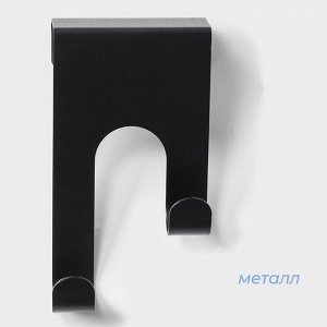 Крючок надверный SAVANNA Black Loft, металл, 11x6x5 см, цвет чёрный