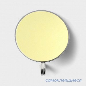 Крючки самоклеящиеся SAVANNA «Круг», 3 шт., металл, 4.5x4.5x2 см, хромированные