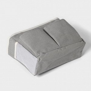 Органайзер подвесной с карманами LaDо́m, 3 отделения, 30x10x20 см, серый