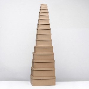 Набор коробок крафт однотонный 15в1 44x34x15.5 - 11x6x4 см