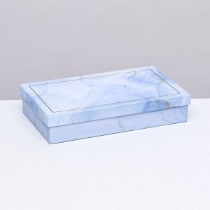 Подарочная коробка прямоугольная "Яшма", 23,5 х 13,5 х 4,5 см