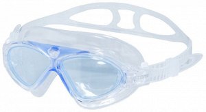 Взрослые очки-полумаска для плавания голубые ATEMI Z202