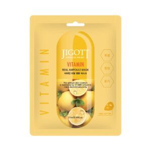 JIGOTT REAL AMPOULE MASK VITAMIN 27ml*10шт. Тканевая маска для лица с Витаминами 27мл.