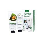 JIGOTT REAL MOISTURE HAND&amp;FOOT CREAM SET Набор кремов для рук и ног с муцином улитки 100мл+100мл