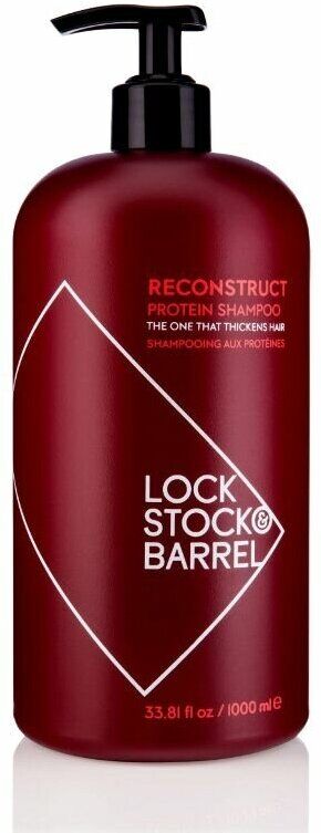 Шампунь мужской для тонких волос LOCK STOCK & BARREL Reconstruct Protein Shampoo 1000 мл