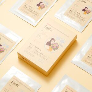 JMELLA IN FRANCE BLOOMING PEONY MASK EX x DISNEY 100 30ml*10ea Тканевая маска для лица "Цветущий пион" (Белла) 30мл*10шт