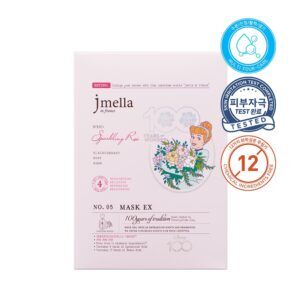 JMELLA IN FRANCE SPARKLING ROSE MASK EX x DISNEY 100 30ml*10ea Тканевая маска для лица "Сверкающая роза" (Золушка) 30мл*10шт
