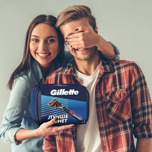 Подарочный набор Gillette Fusion5 ProGlide Power с 1 сменной кассетой и косметичкой